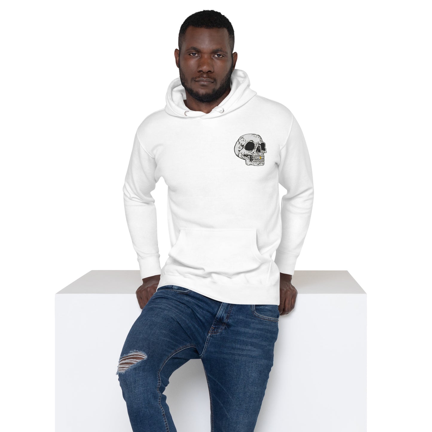 Gold tooth Skull Unisex Hoodie