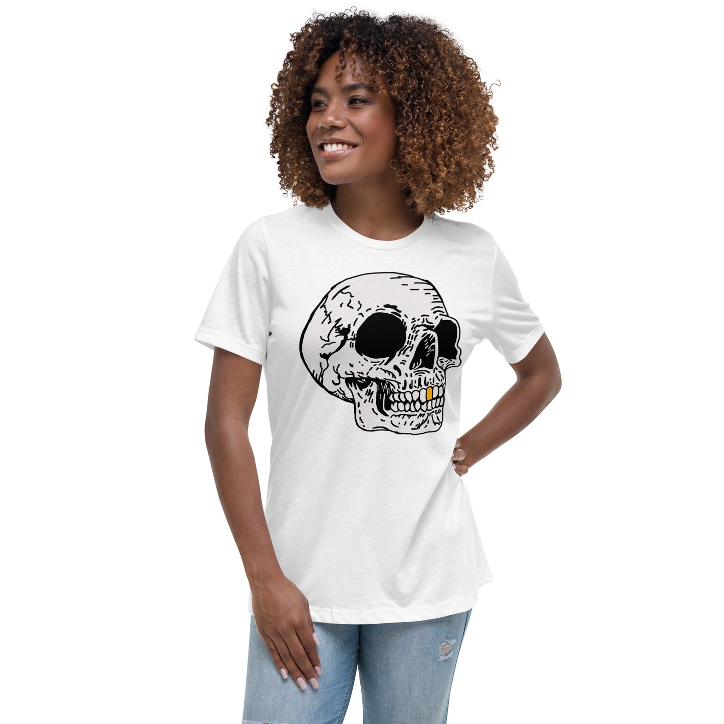 Gold tooth Skull Women's Relaxed T-Shirt