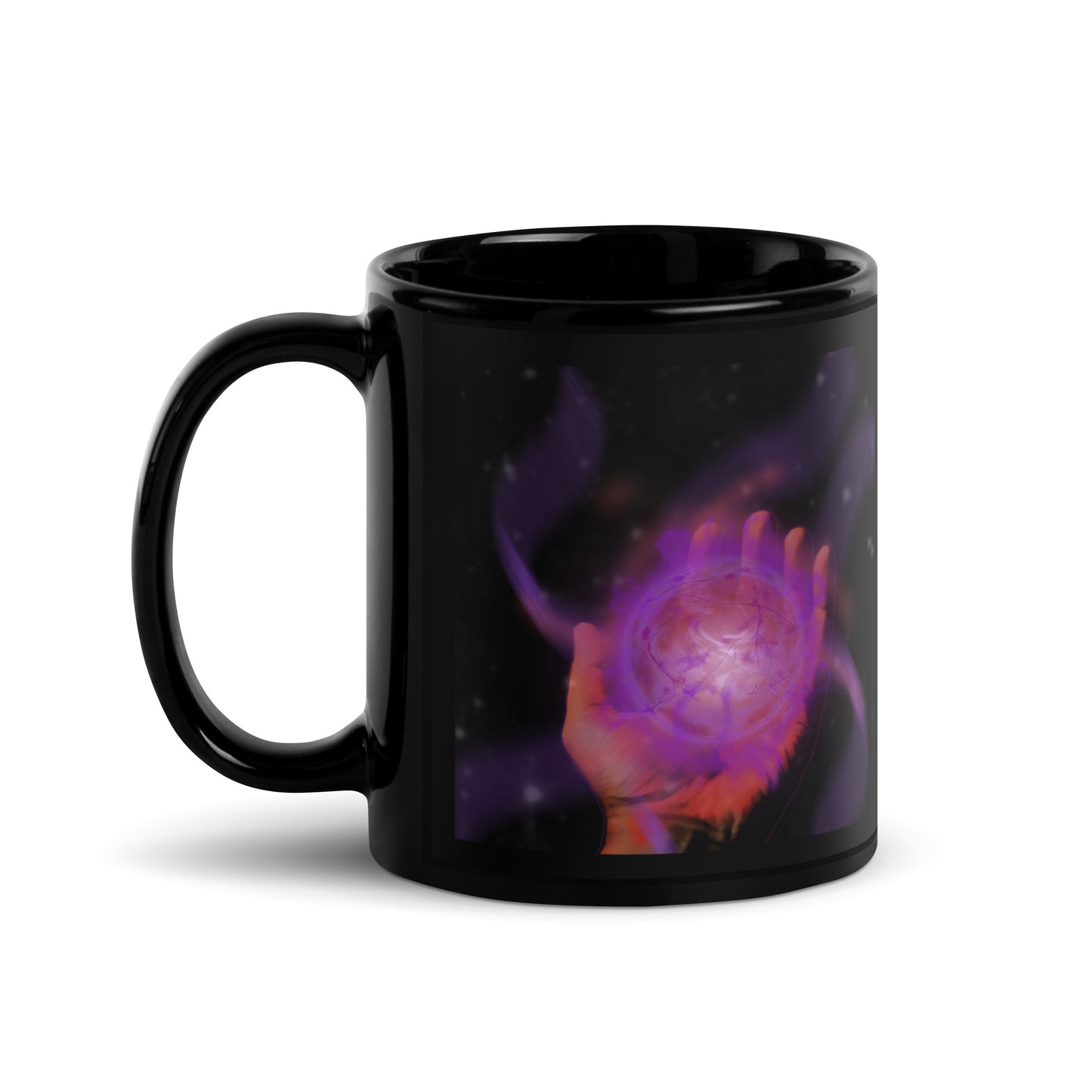 Energy Conversion Black Glossy Mug
