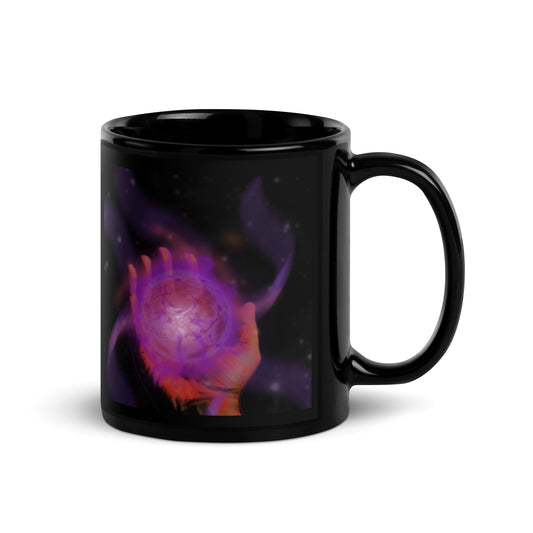 Energy Conversion Black Glossy Mug