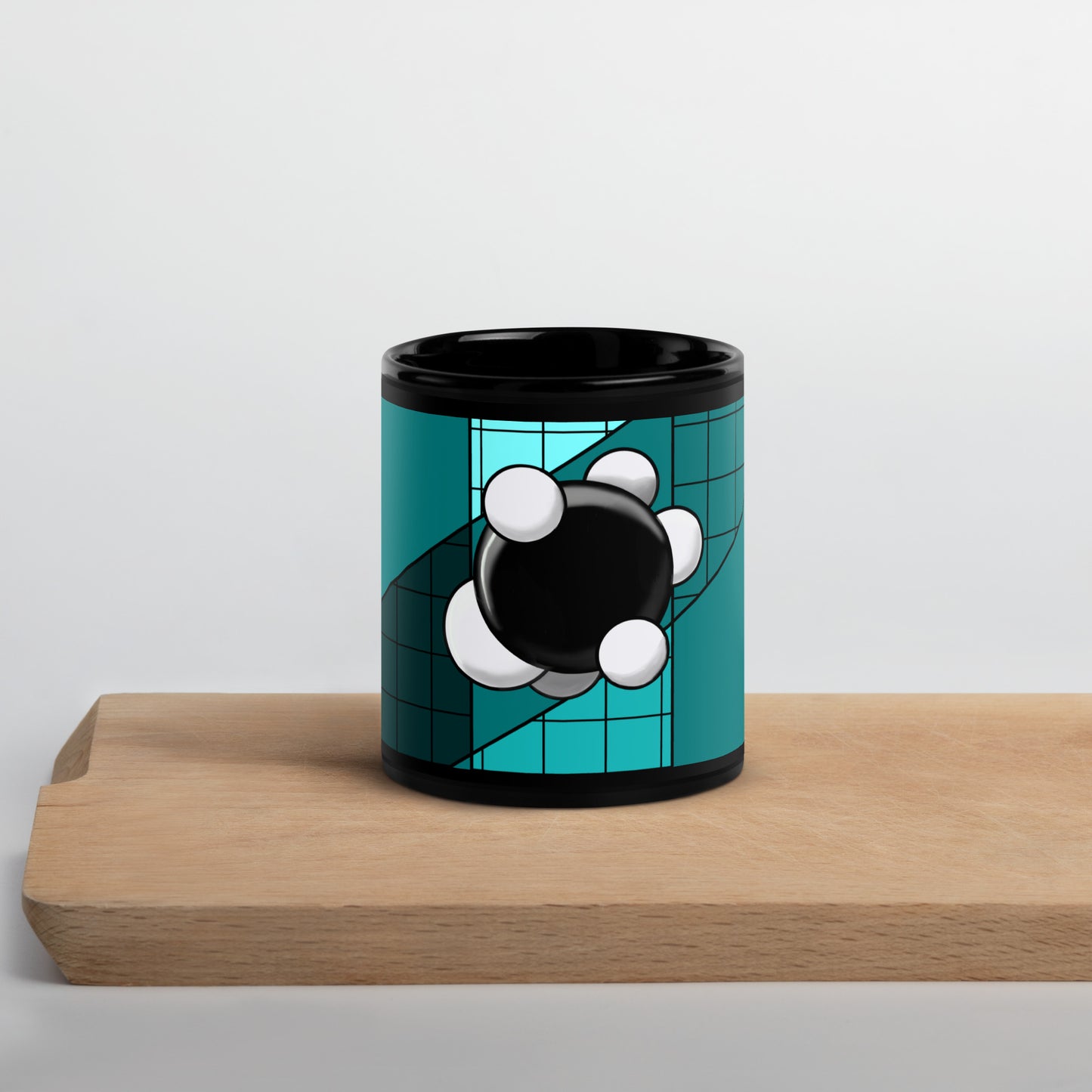 Carbon Black Glossy Mug