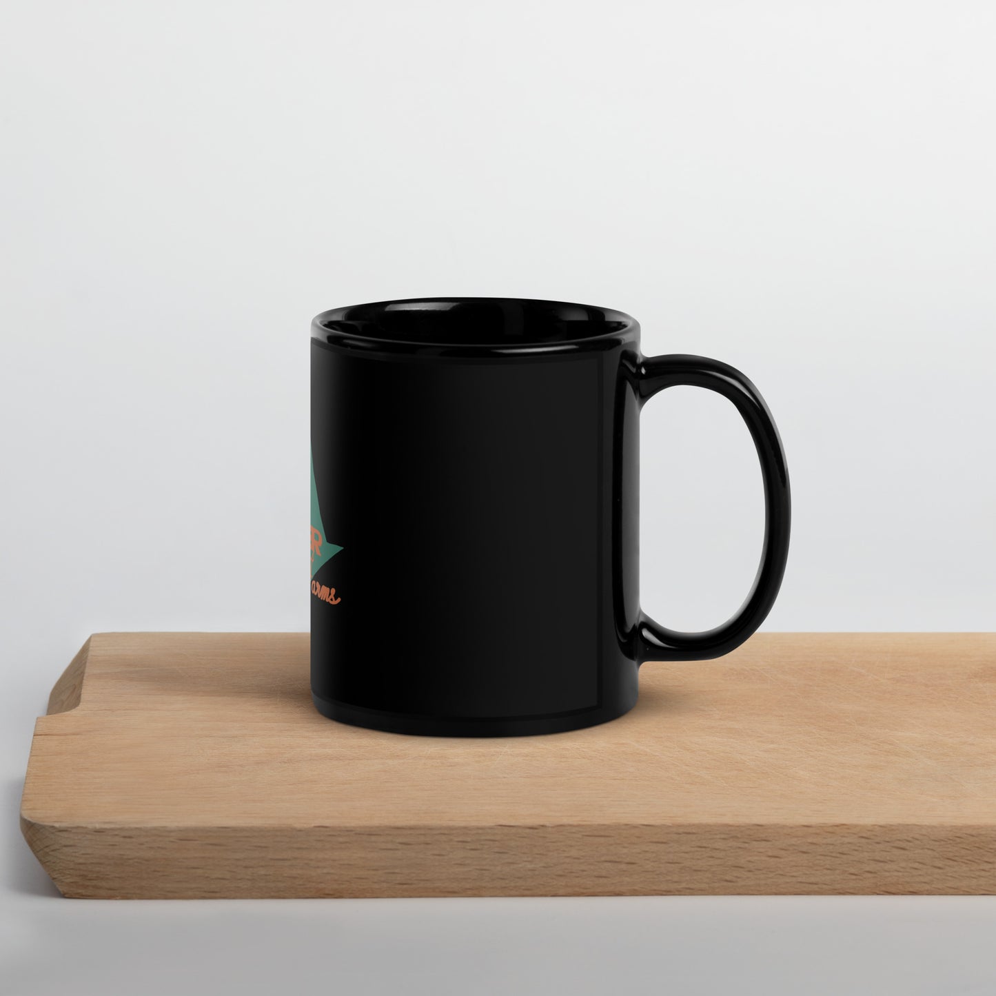 Forever Strong Farms Black Glossy Mug