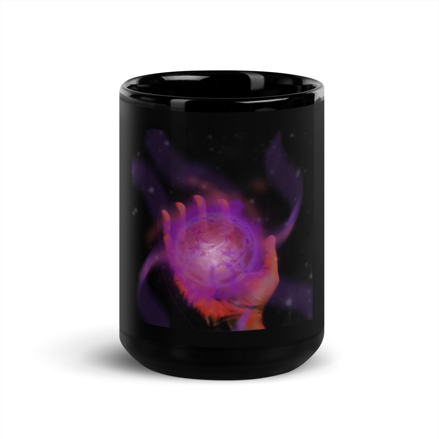 Energy Conversion Black Glossy Mug