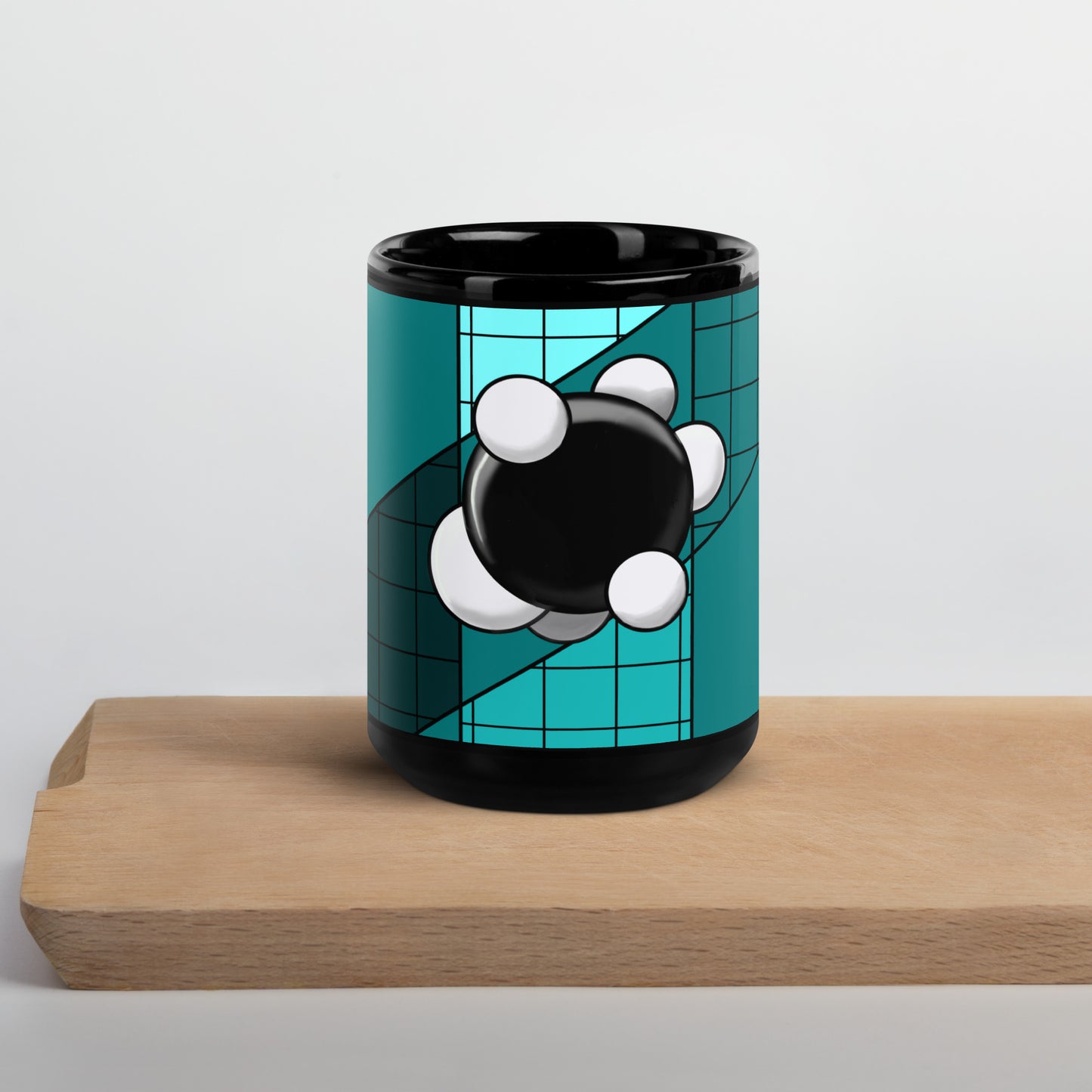 Carbon Black Glossy Mug