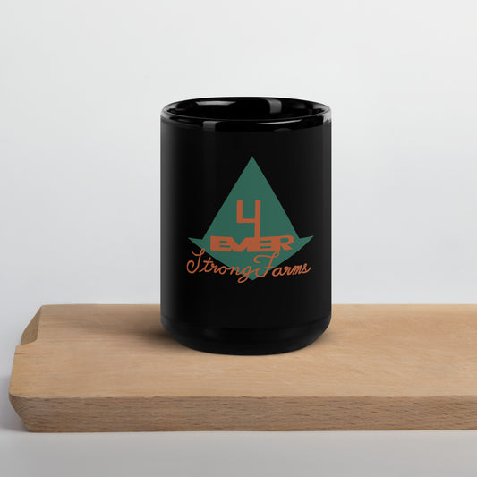 Forever Strong Farms Black Glossy Mug