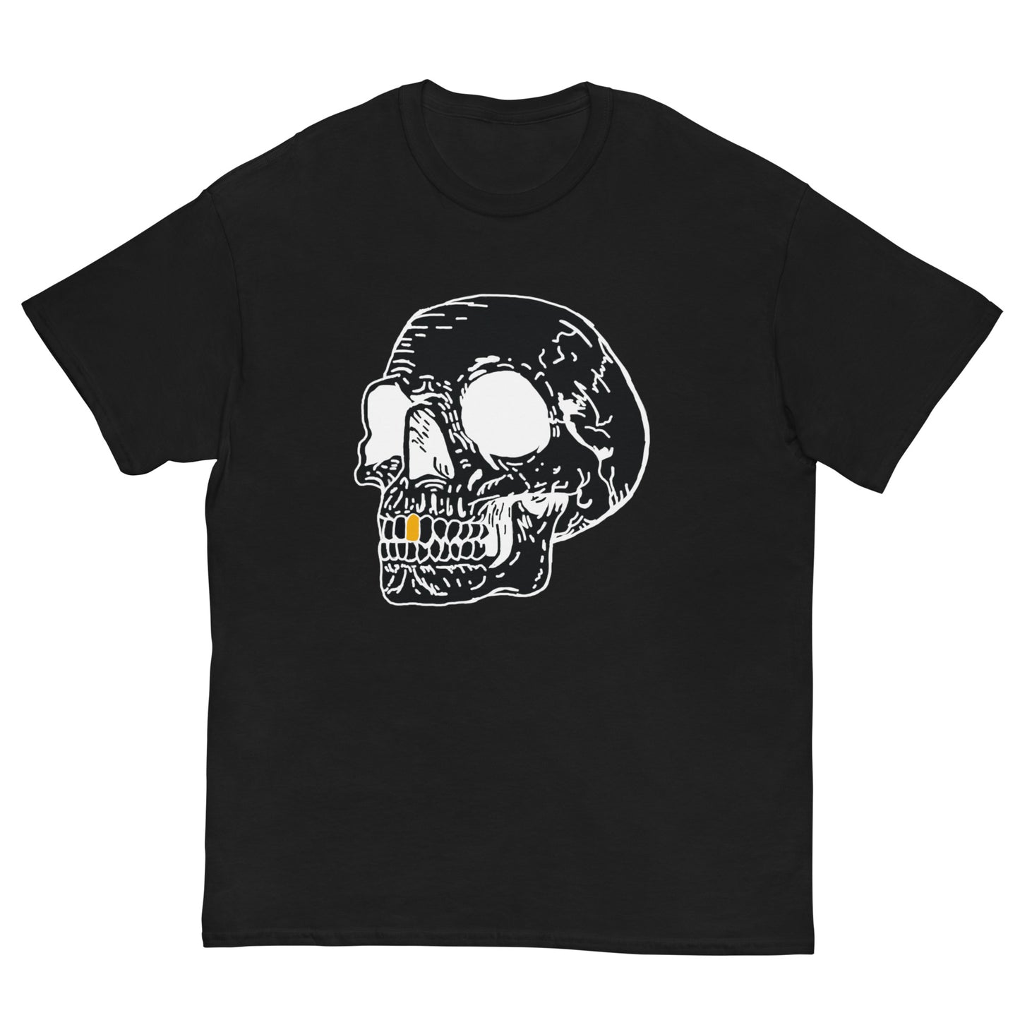 Inverted Gold Tooth Skull Men's classic tee