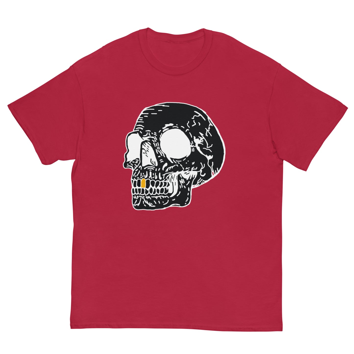 Inverted Gold Tooth Skull Men's classic tee