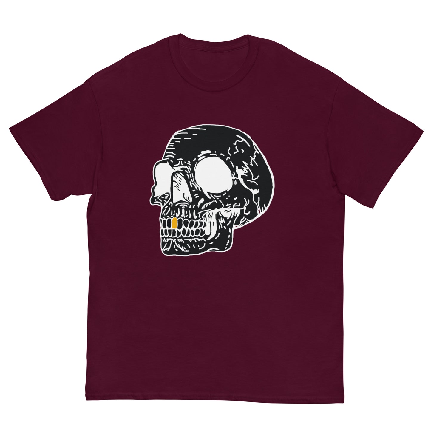 Inverted Gold Tooth Skull Men's classic tee