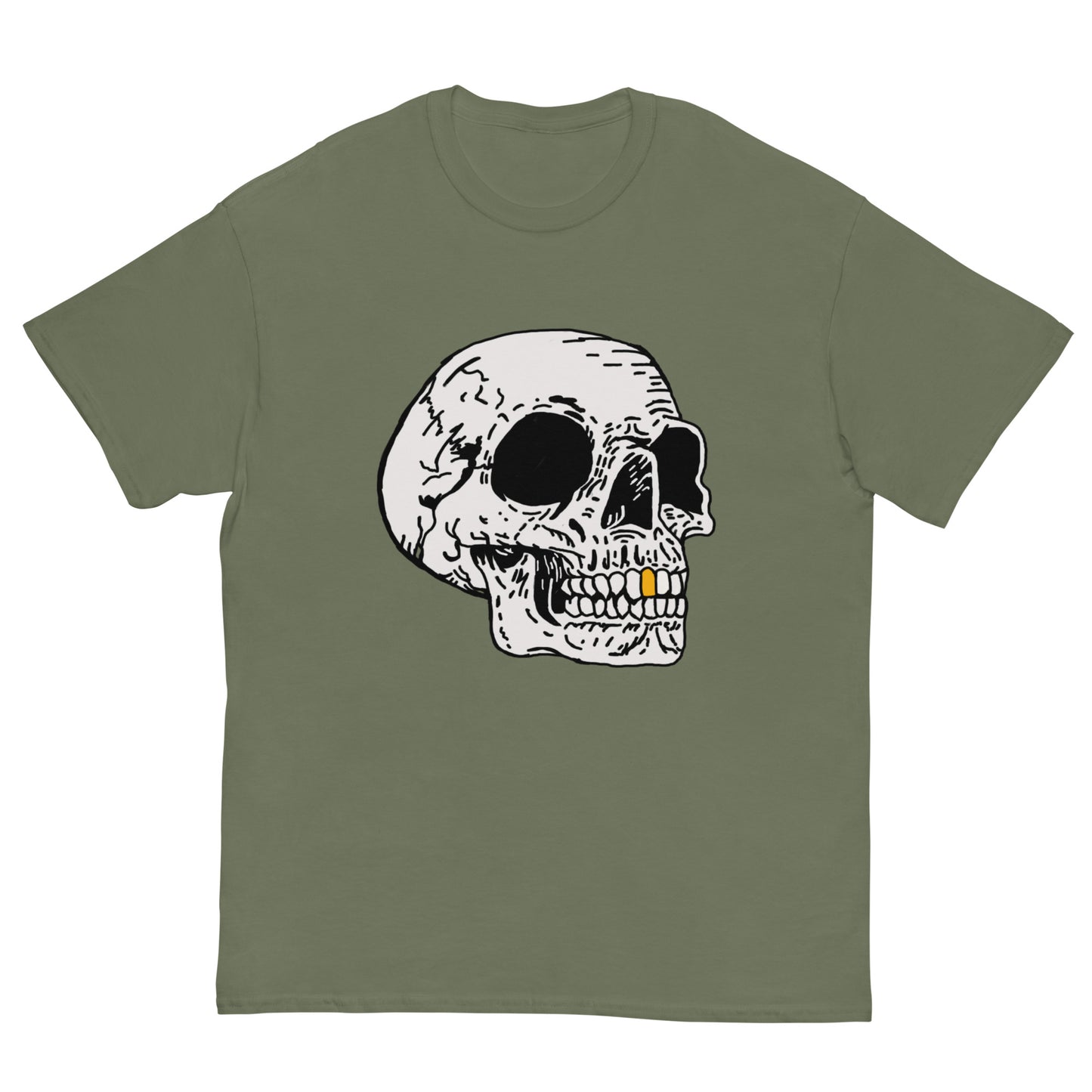 Gold tooth Skull Men's classic tee