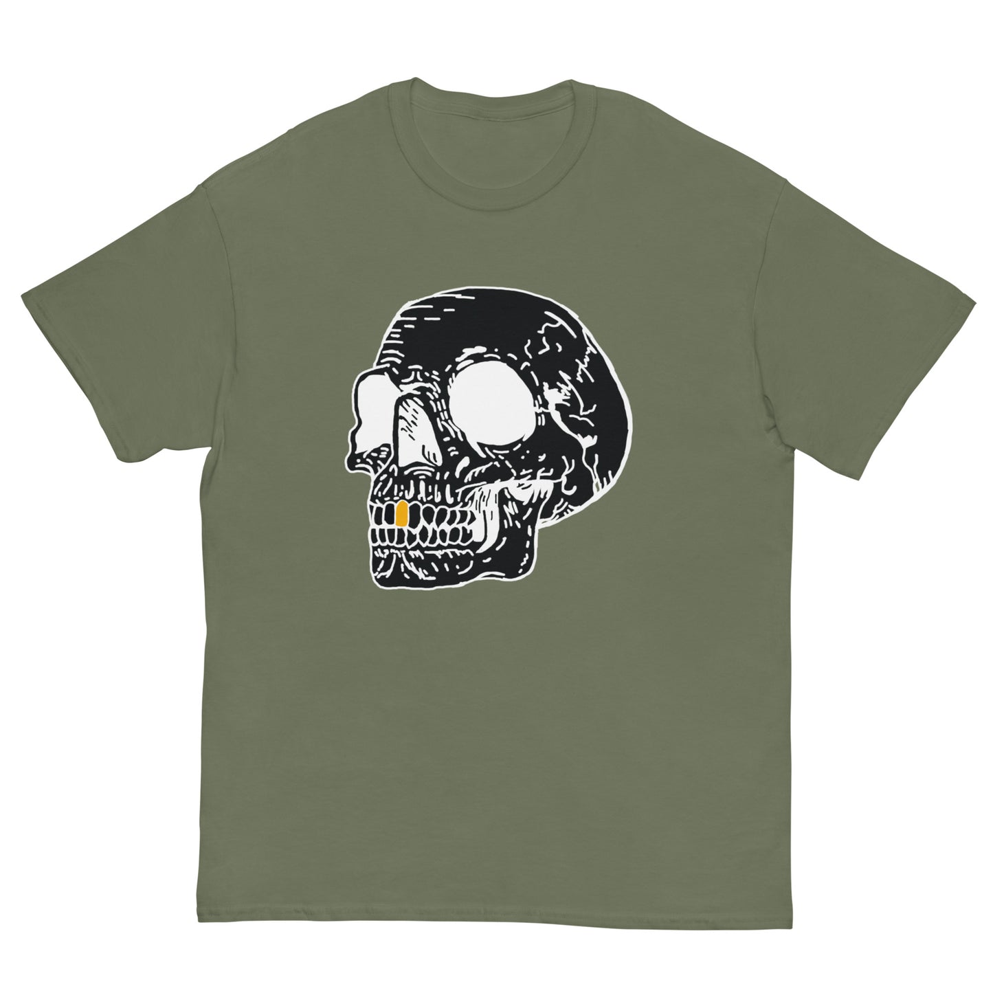 Inverted Gold Tooth Skull Men's classic tee