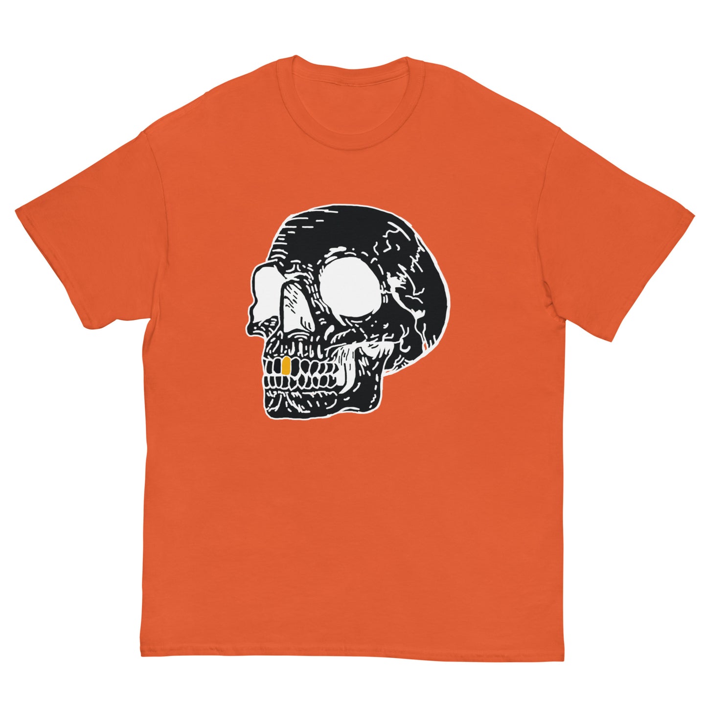 Inverted Gold Tooth Skull Men's classic tee