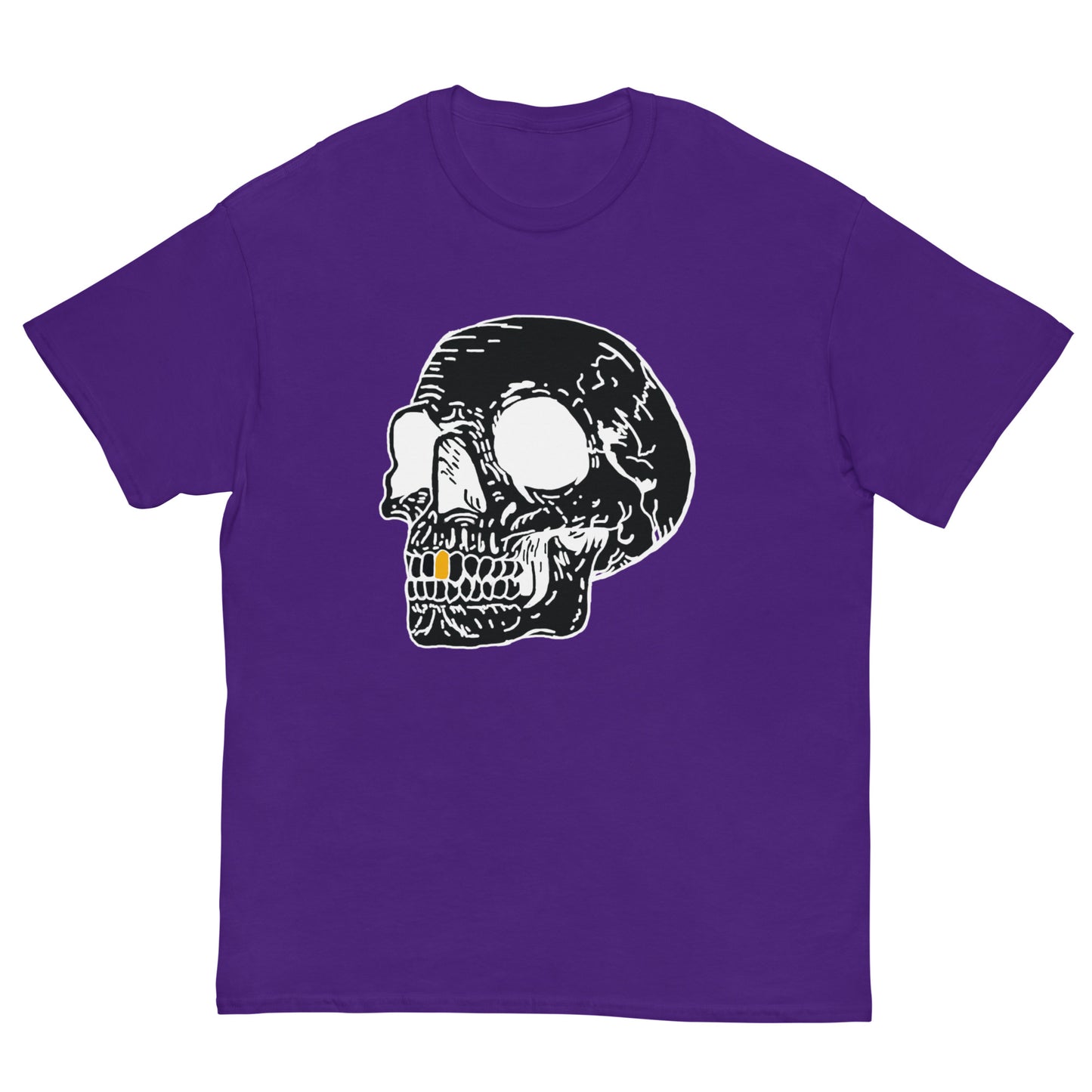 Inverted Gold Tooth Skull Men's classic tee