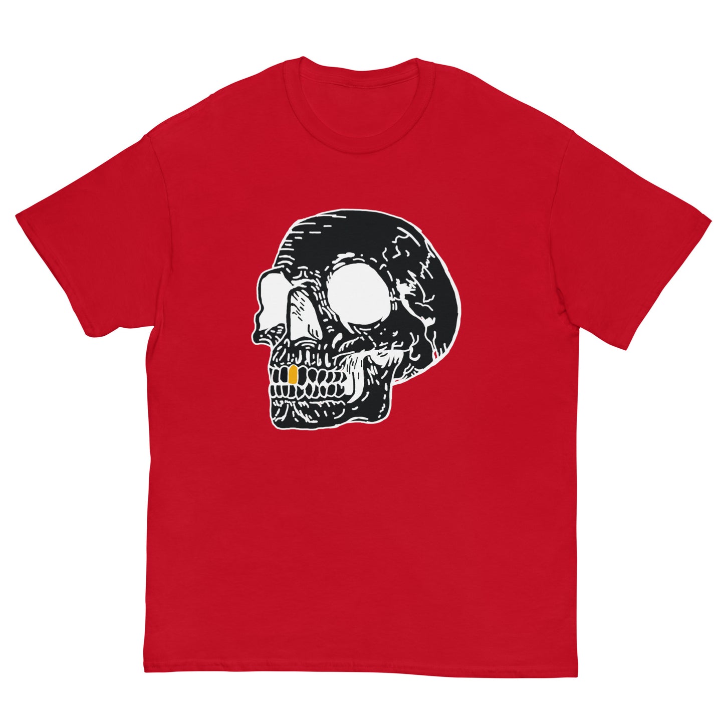 Inverted Gold Tooth Skull Men's classic tee