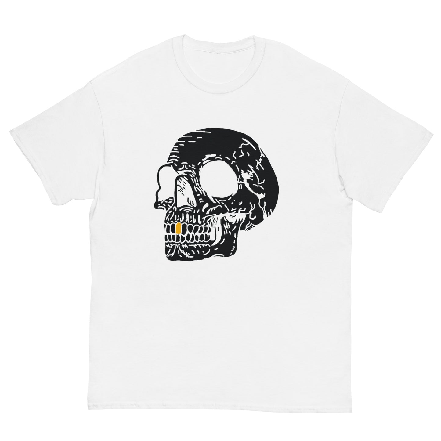 Inverted Gold Tooth Skull Men's classic tee