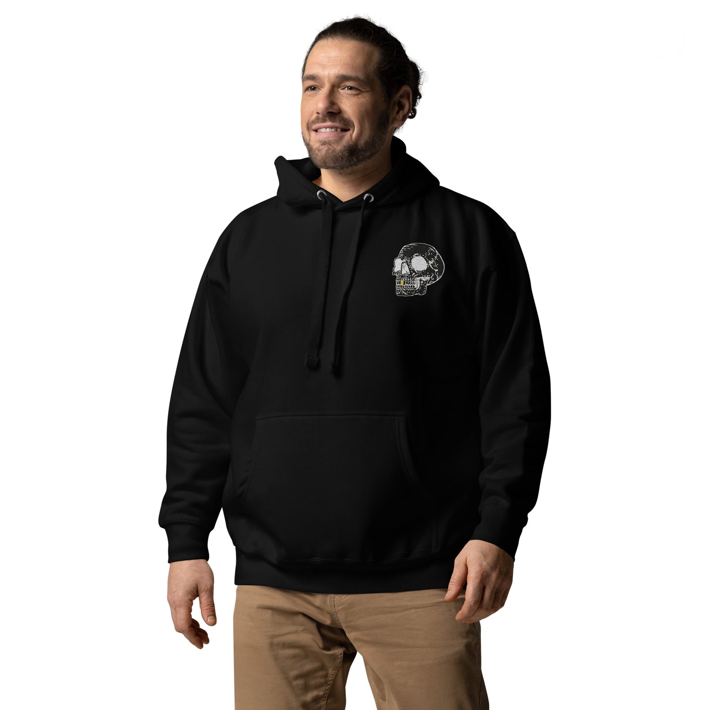 Inverted Gold Tooth Skull Unisex Hoodie