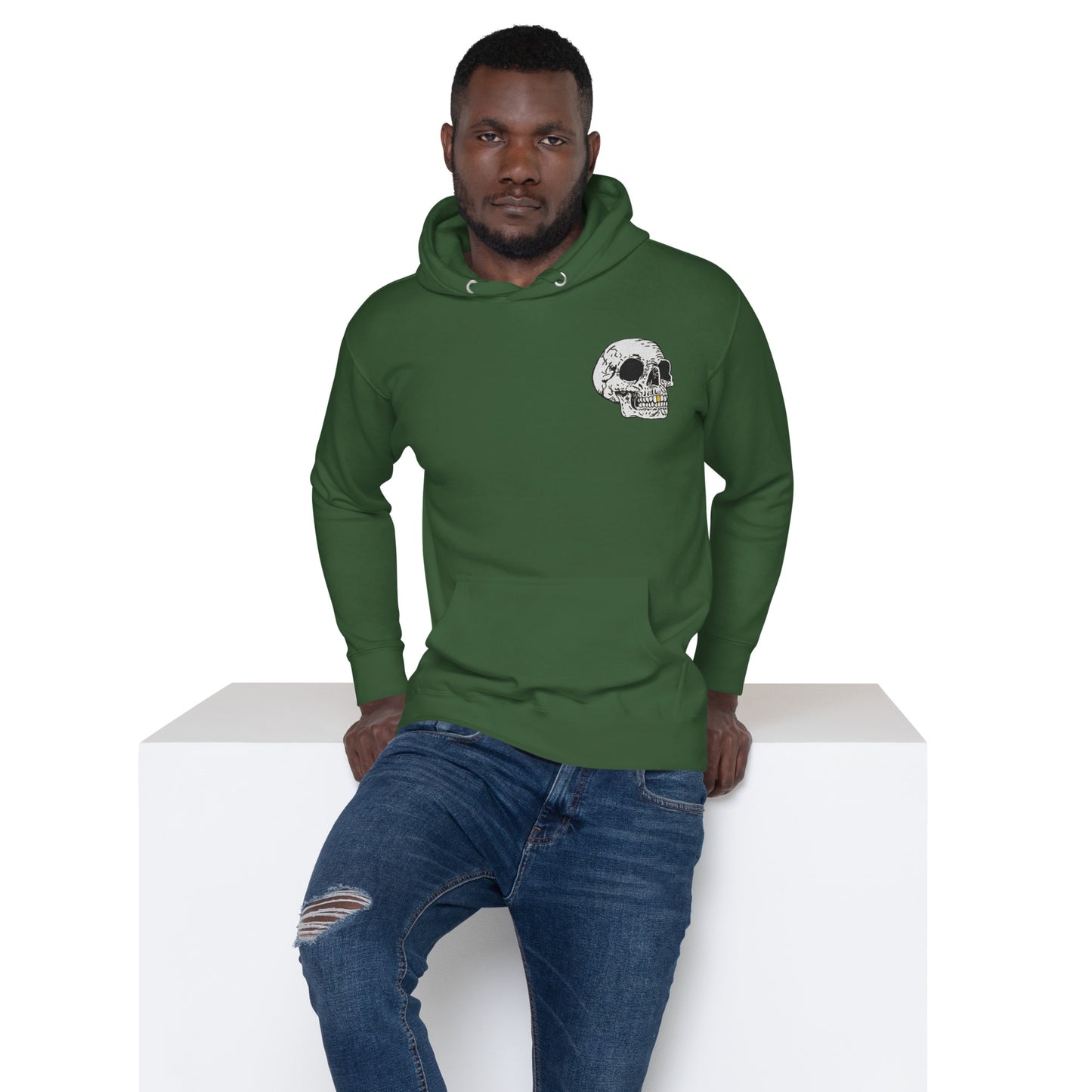 Gold tooth Skull Unisex Hoodie