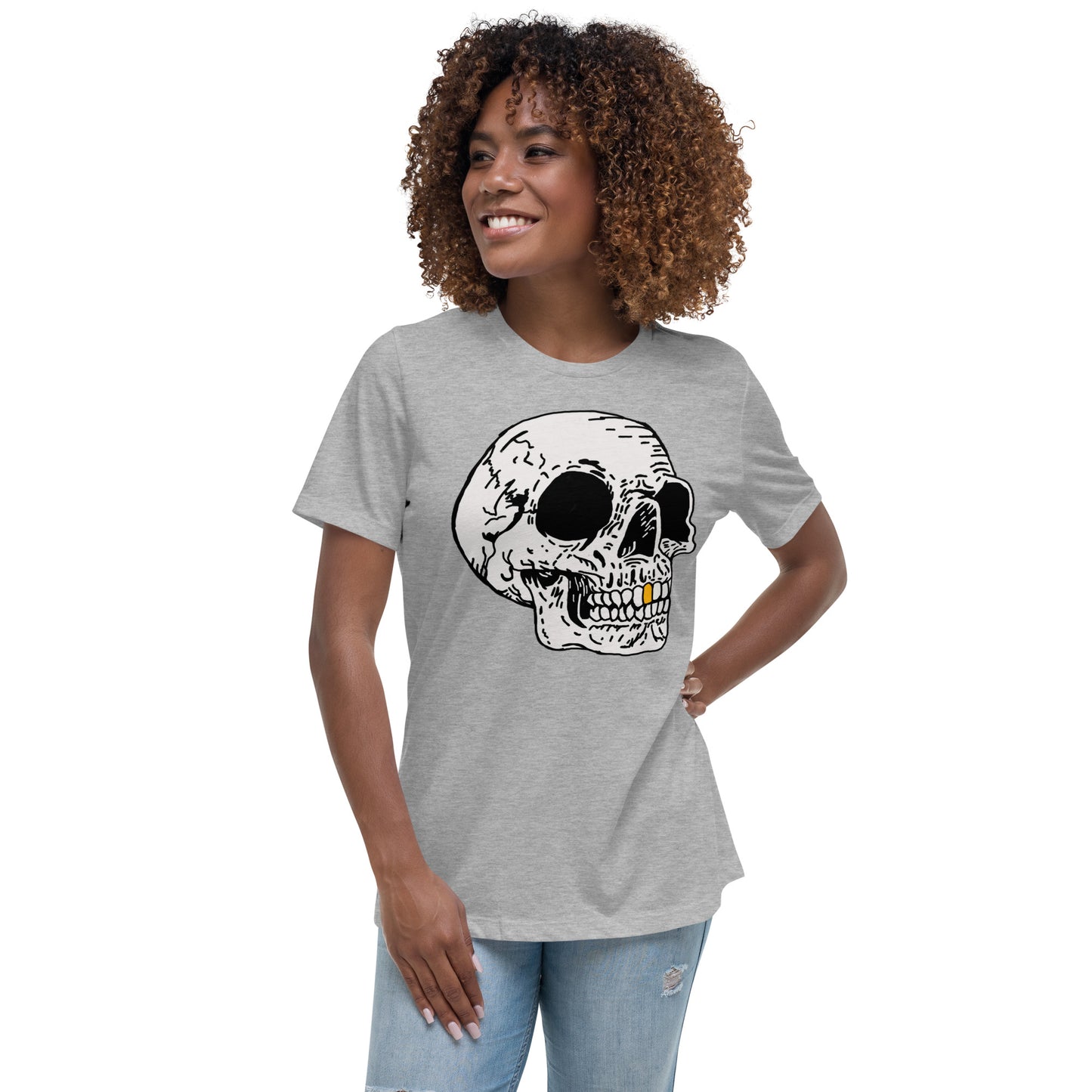 Gold tooth Skull Women's Relaxed T-Shirt