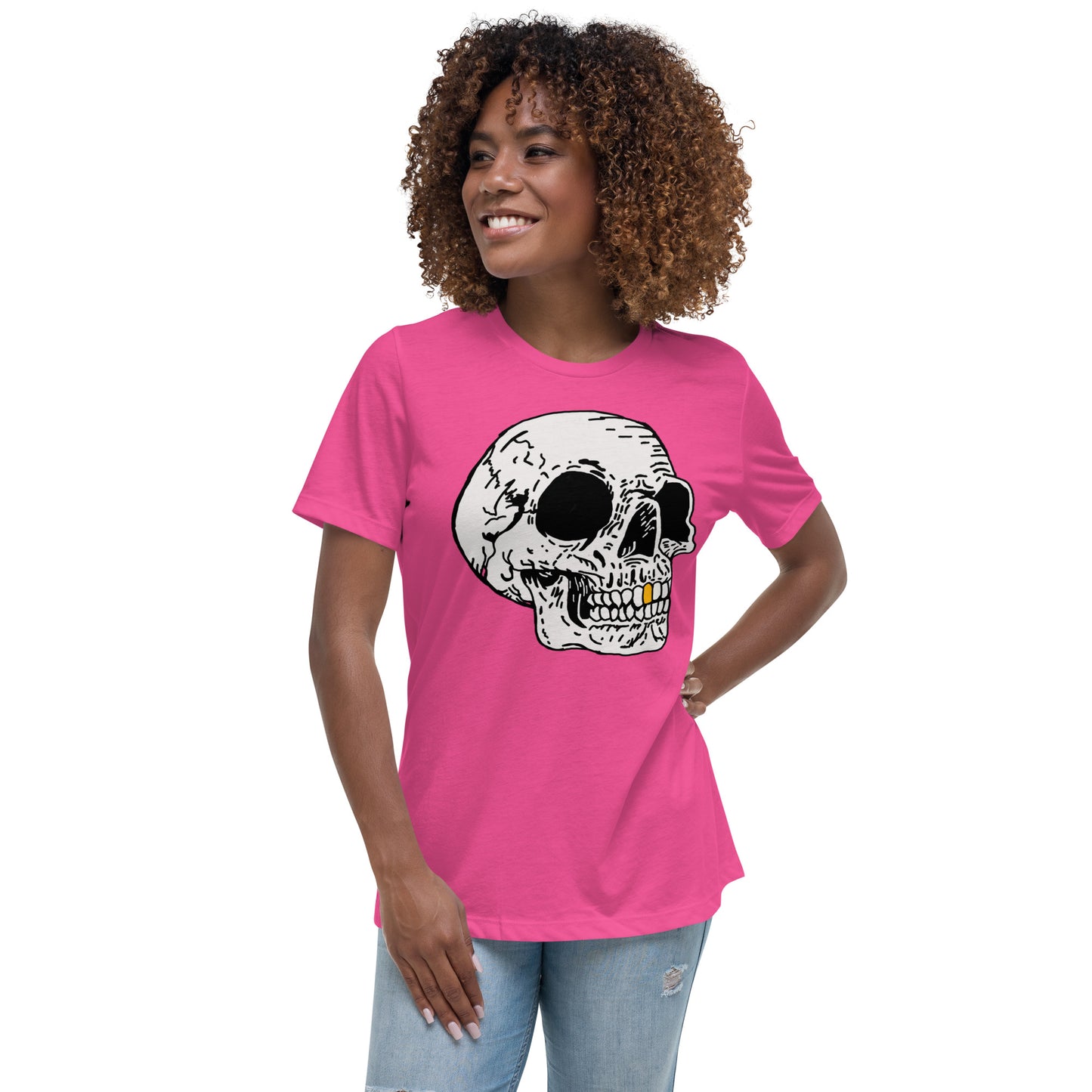 Gold tooth Skull Women's Relaxed T-Shirt