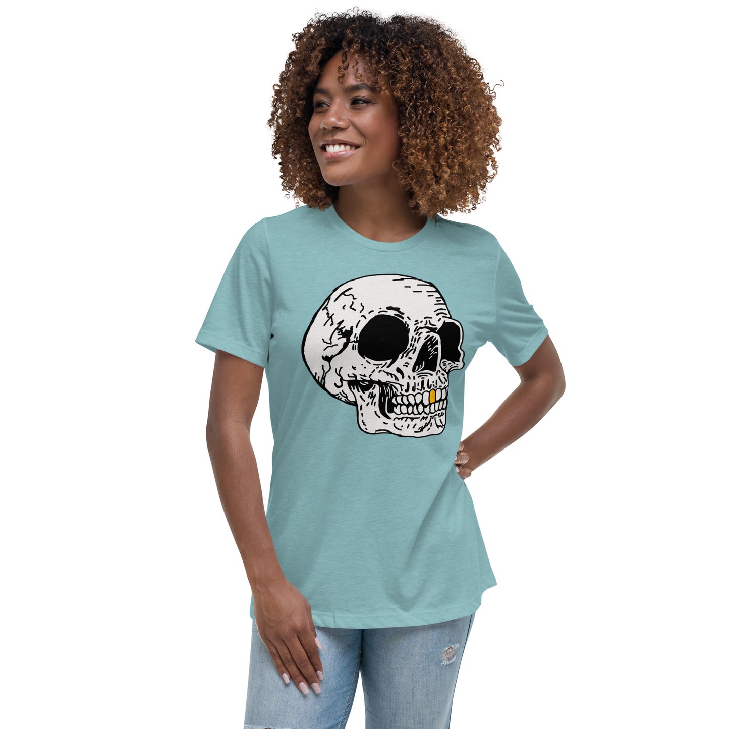Gold tooth Skull Women's Relaxed T-Shirt