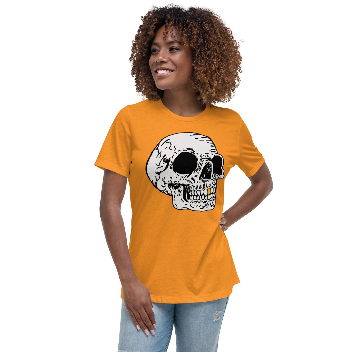 Gold tooth Skull Women's Relaxed T-Shirt
