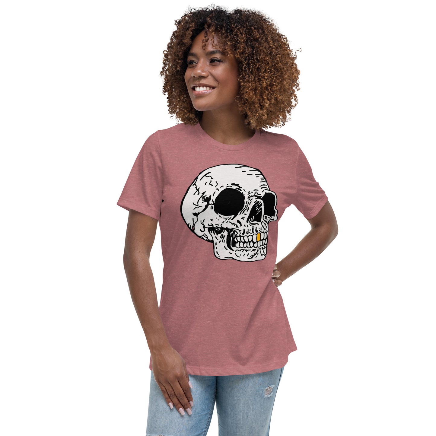 Gold tooth Skull Women's Relaxed T-Shirt