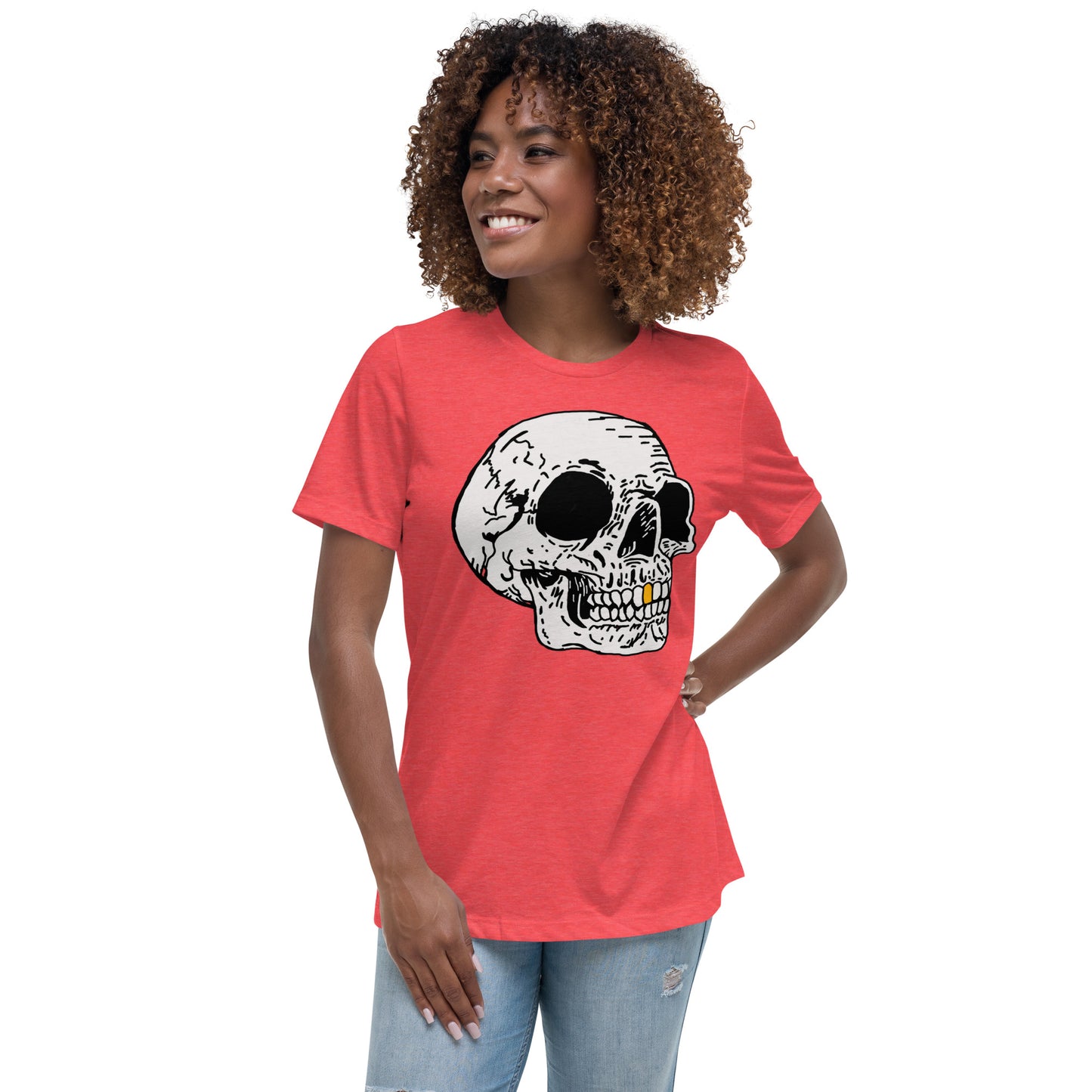 Gold tooth Skull Women's Relaxed T-Shirt