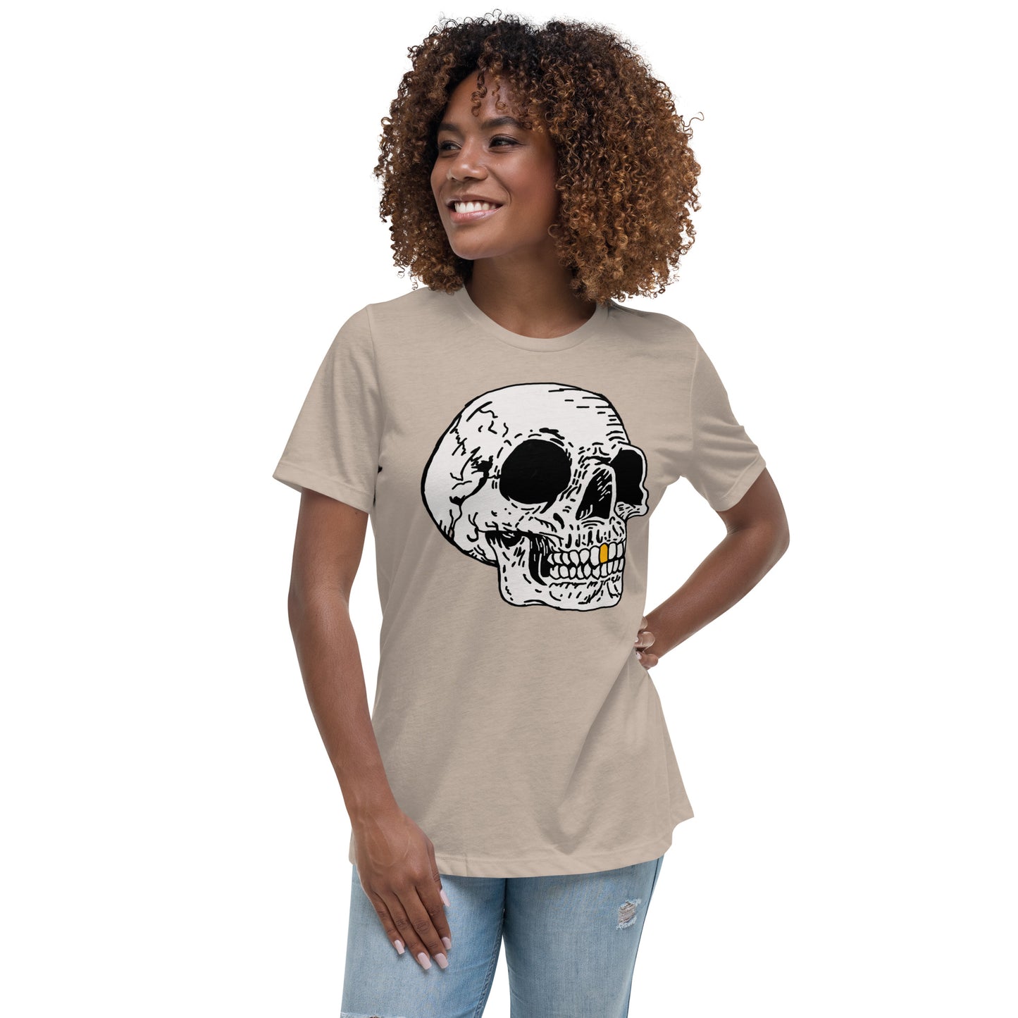 Gold tooth Skull Women's Relaxed T-Shirt