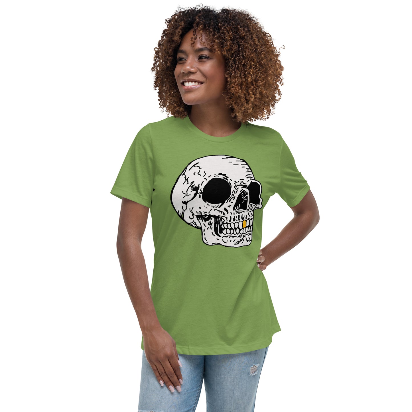 Gold tooth Skull Women's Relaxed T-Shirt