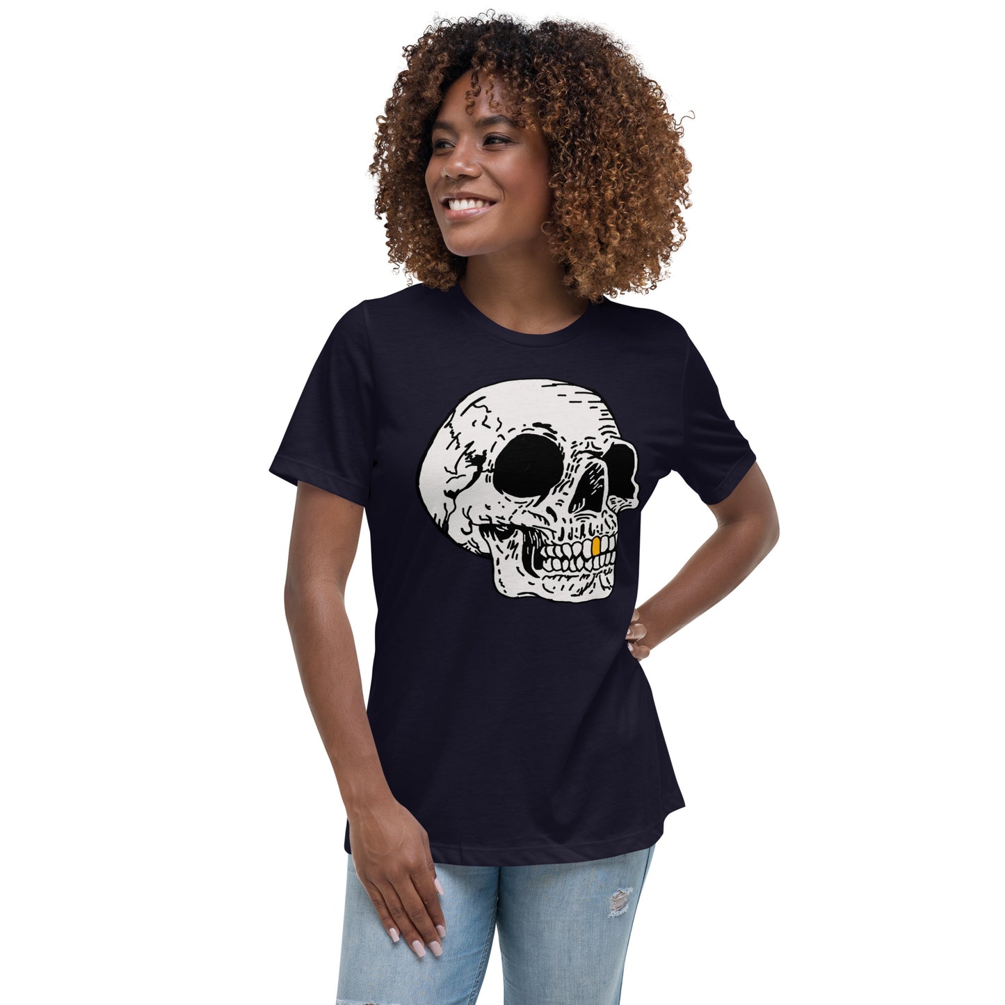 Gold tooth Skull Women's Relaxed T-Shirt