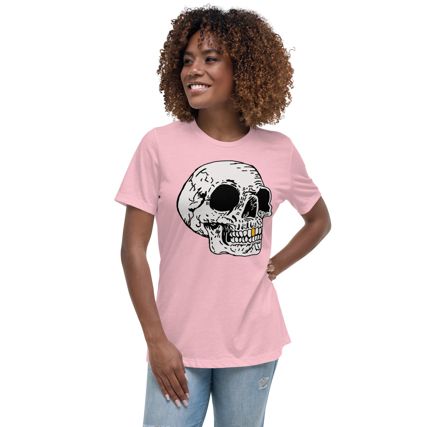 Gold tooth Skull Women's Relaxed T-Shirt