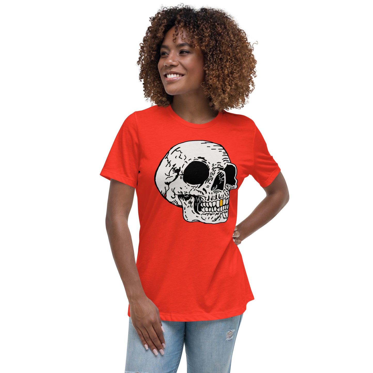 Gold tooth Skull Women's Relaxed T-Shirt
